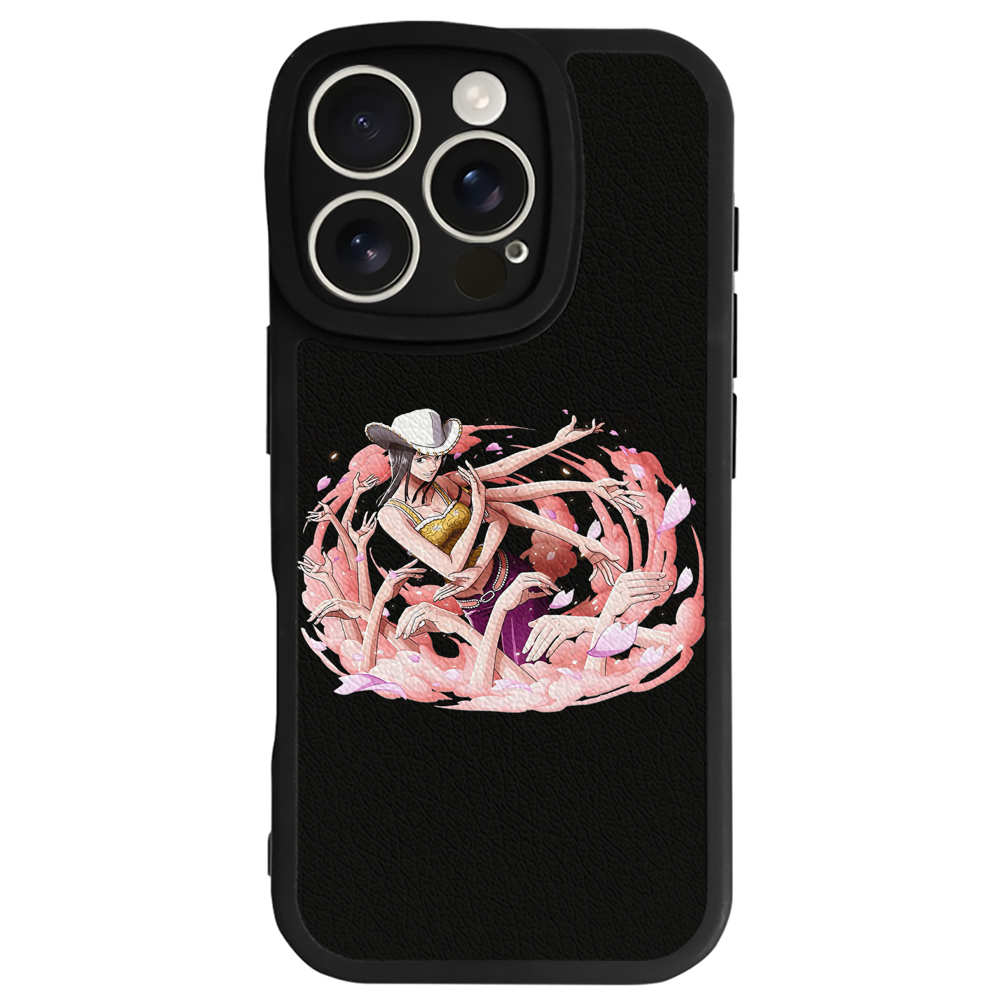（画像用） ワンピース ニコ・ロビン ONE PIECE Nico Robin 【iPhone 16シリーズ対応】シリコンスマホケース（レザー調） 材質：シリコン